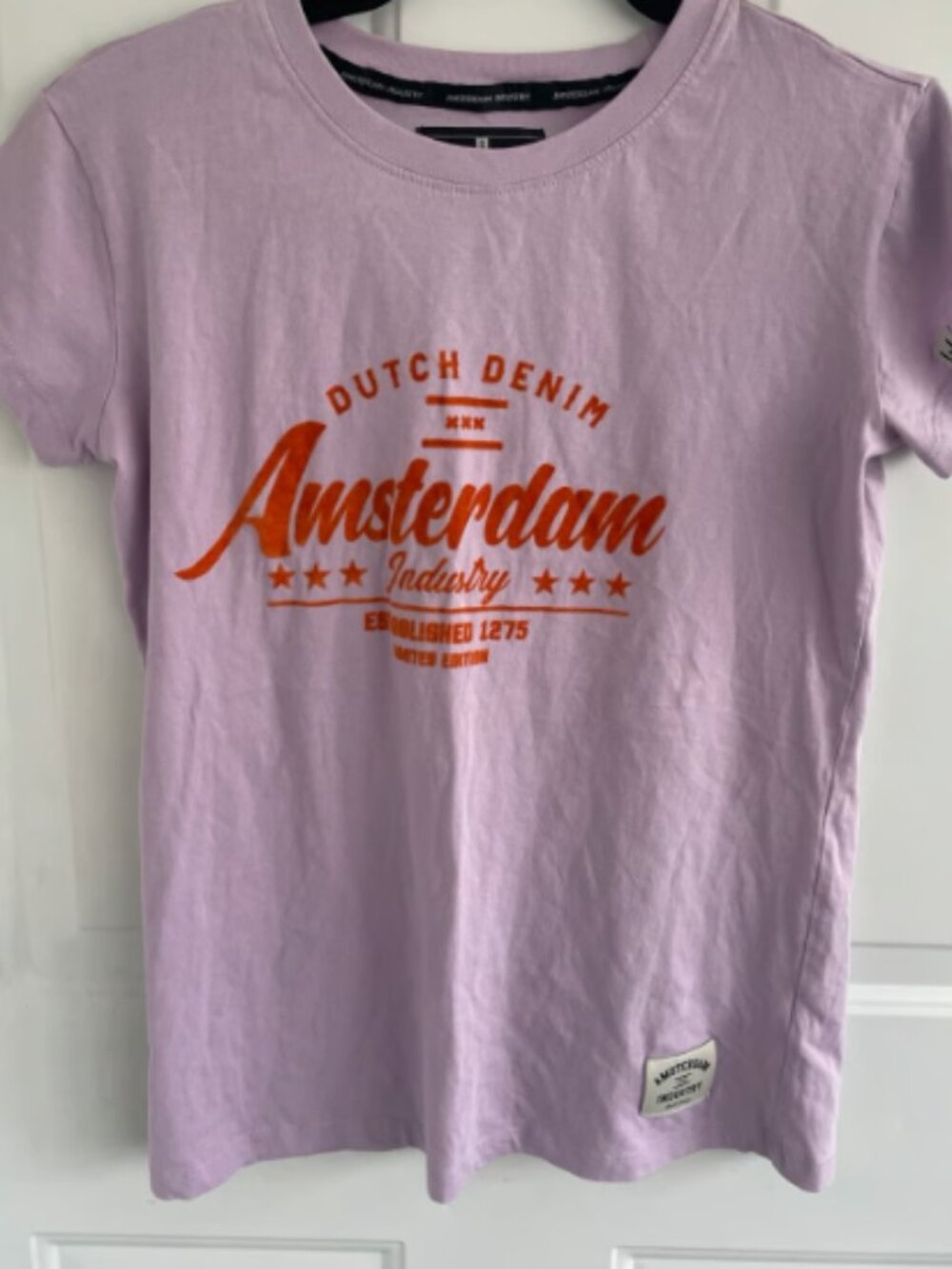 Amsterdam Industry Dutch Denim Purple Tee Women’s Sz S